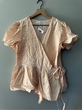 Mittoshop | peach blouse | M